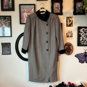 vintage 80s valentino wool overcoat